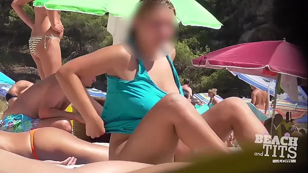 مقاطع فيديو جديدة للطاقة Teen Topless Beach Nude HD V