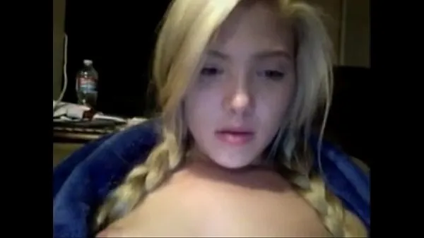 New Blonde with long hair Magy is rubbing her pussy in front of her web cam PERFECT GIRLS energy Videos