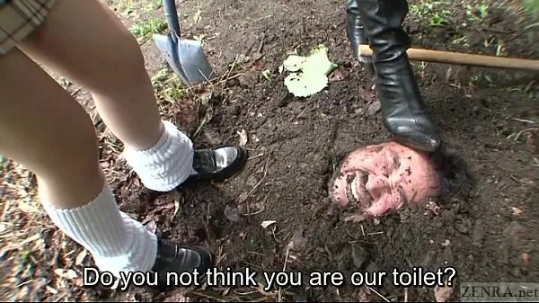 مقاطع فيديو جديدة للطاقة Subtitled Japanese principal outdoor burial pee baptism