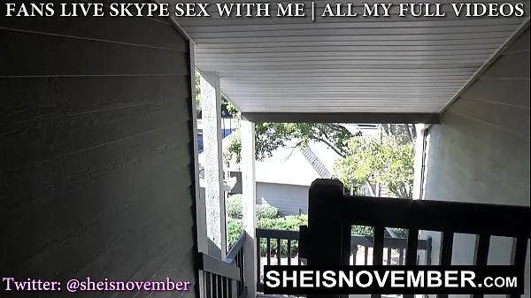 Nowe filmy Naughty Stepsister Sneak Outdoors To Meet For Secrete Kneeling Blowjob And Facial, A Sexy Ebony Babe With Long Blonde Hair Cleavage Is Exposed While Giving Her Stepbrother POV Blowjob, Stepsister Sheisnovember Swallow Cumshot on Msnovember energii