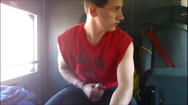 New Firefighter jacking off at the back of the truck energy Videos