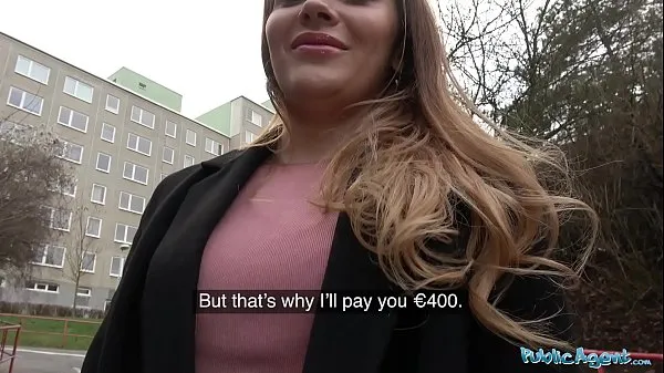 مقاطع فيديو جديدة للطاقة Public Agent Russian shaven pussy fucked for cash