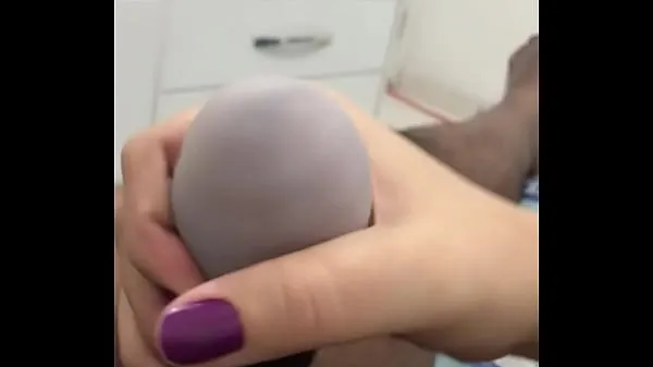 New wife jacking me off with egg energy Videos