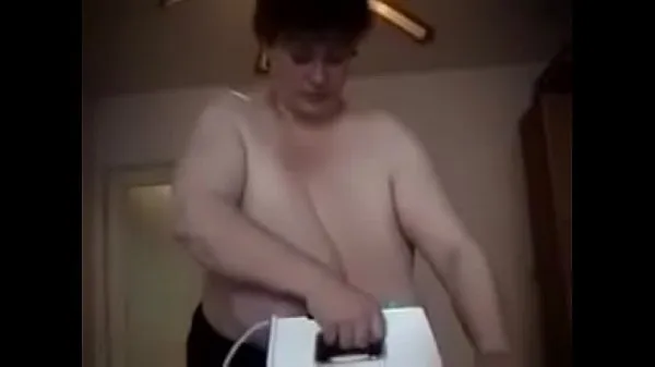 New Mature huge breasted cow doing the ironing energy Videos