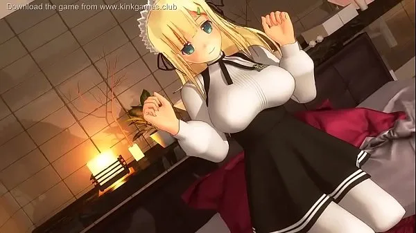 New Teen Anime Maid loves cum energi videoer