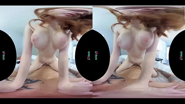 Yeni VRHUSH Redhead Scarlett Snow rides a big dick in VR enerji Videoları