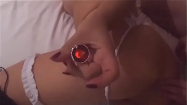 New My young wife asked for a plug in her ass not to feel too much pain while her black friend fucks her - real amateur - complete in red energy Videos