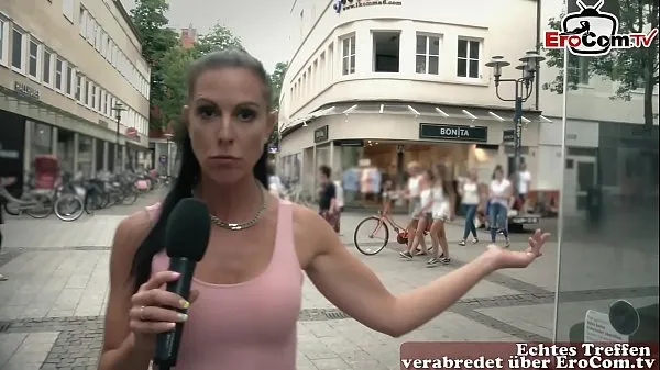 New German milf pick up guy at street casting for fuck energi videoer