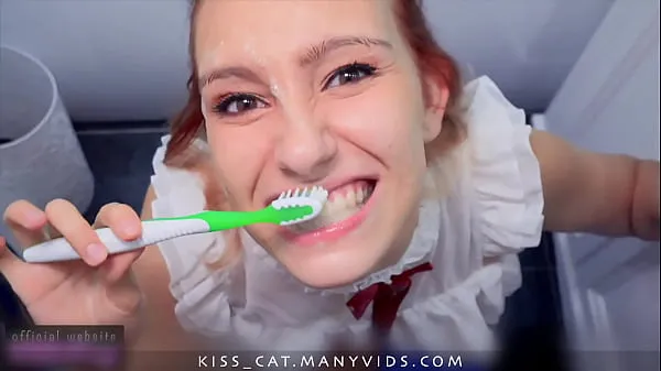 Nowe filmy I'm Sloppy Sucking with Face Fucking to get Cum for my Teeth energii