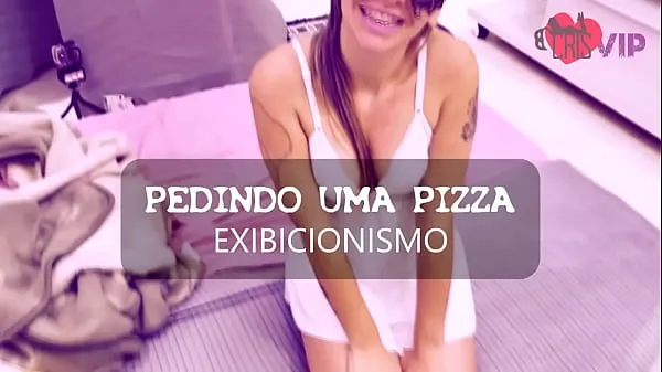Nya Cristina Almeida Teasing Pizza delivery without panties with husband hiding in the bathroom, this was her second video recorded in this genre energivideor
