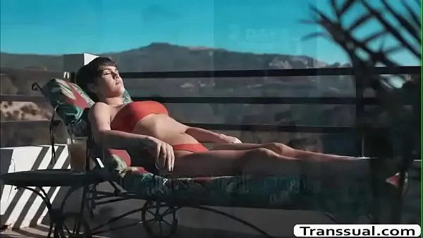 New Transbabe Daisy Taylor enjoys riding her Stepdaddys hard cock energy Videos