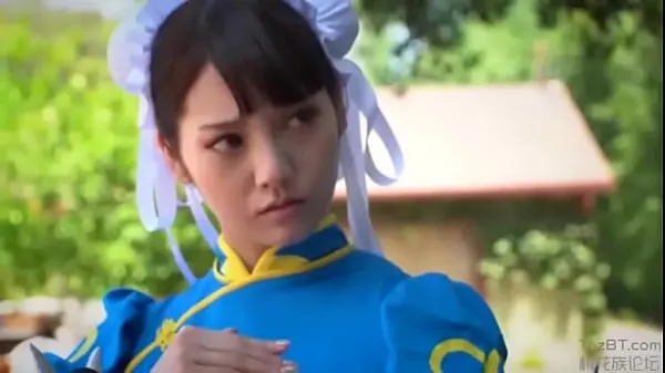 Novi videoposnetki Chun li cosplay interracial energije