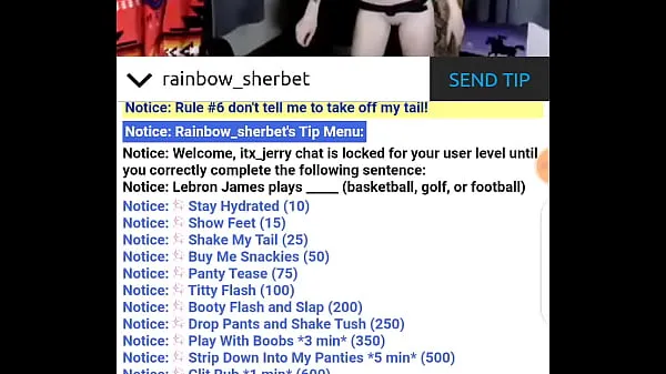 مقاطع فيديو جديدة للطاقة Rainbow sherbet Chaturbate Strip Show 28/01/2021