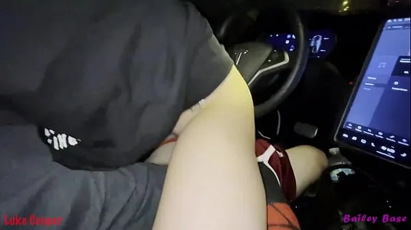 Video tenaga Fucking Hot Teen Tinder Date In My Car Self Driving Tesla Autopilot baharu