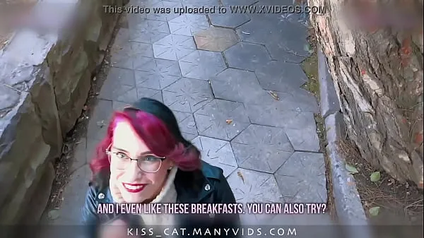 مقاطع فيديو جديدة للطاقة KISSCAT Love Breakfast with Sausage - Public Agent Pickup Russian Student for Outdoor Sex