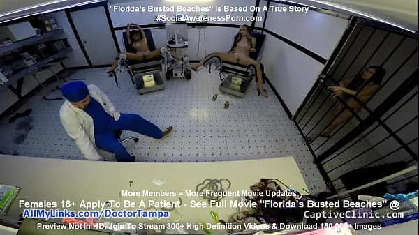 新しいFloridas Busted Beaches" Asia Perez Little Mina & Ami Rogue Arrested & Get Strip Search & Gyno Exam By Doctor Tampa On Way To Florida Beachエネルギービデオ