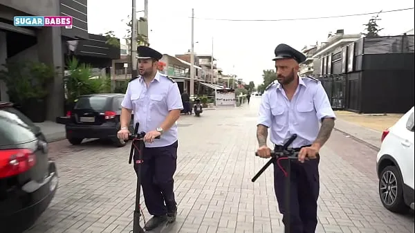 New SUGARBABESTV : GREEK POLICE THREESOME PARODY energy Videos