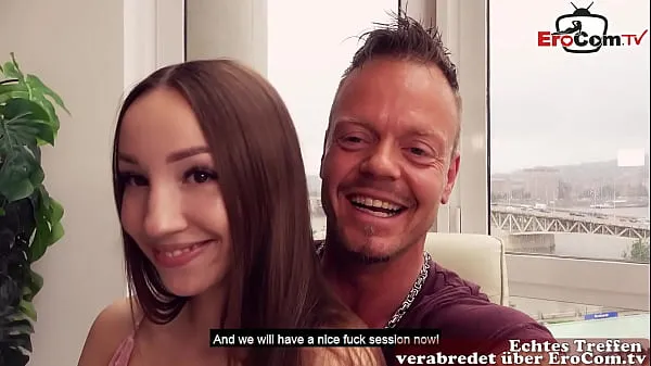 Neue Schüchterne 18 jährige teen macht Sextreffen mit deutschem pornodarsteller - EroCom DateEnergievideos