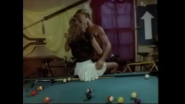 New Pretty chick decided to make day of her handsone boyfriend and presented him real table for pool, where she proposed to make sex energy Videos