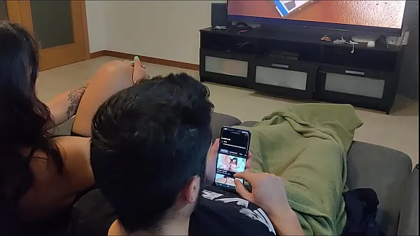 New my step sister caught me masturbating and watching porn so she made me a blowjob energi videoer