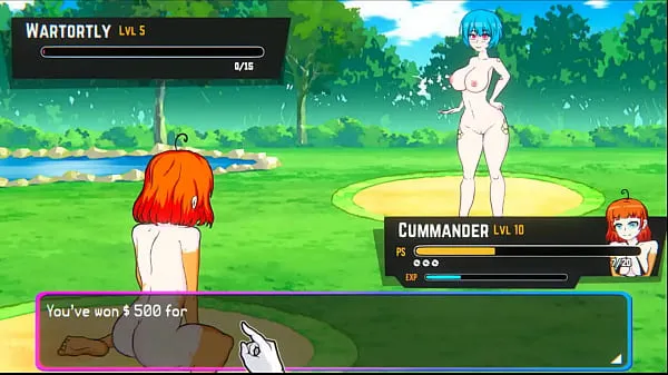 Nya Oppaimon [Pokemon parody game] Ep.5 small tits naked girl sex fight for training energivideor