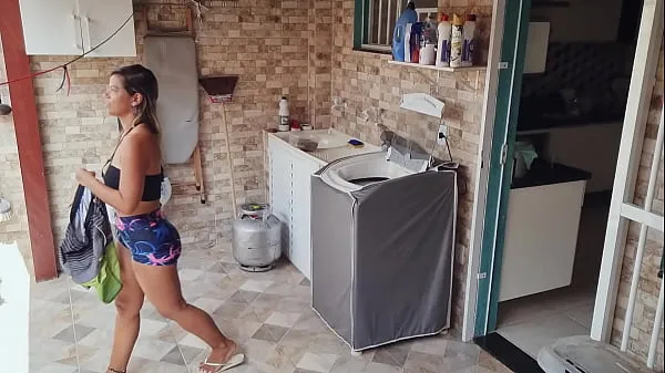 New I came inside the ass of my neighbor's hot wife who was laying out clothes in the backyard energy Videos