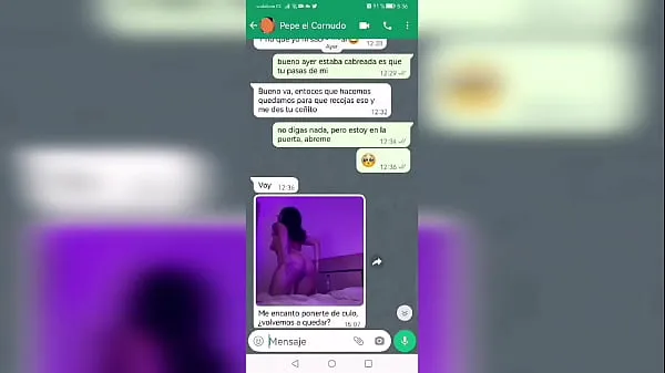 Novi videoposnetki Conversation with my ex - boyfriend on WhatsApp and we ended up fucking energije