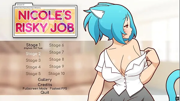New Nicole Risky Job [Hentai game PornPlay ] Ep.2 fondling tits to attract more customers energi videoer