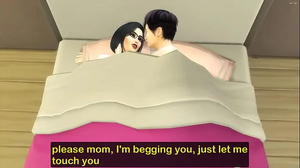 Video tenaga Japanese Step-mom and virgin step-son share the same bed at the hotel room on a business trip baharu