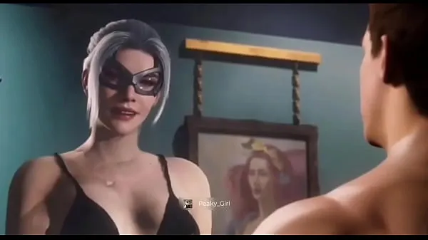 วิดีโอพลังงานMarvel's Spider-Man Black Cat Semi Nude Cutscenesใหม่