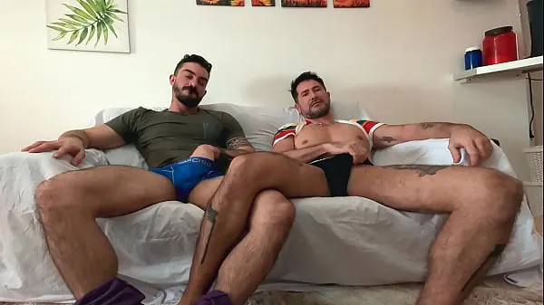 New Stepbrother warms up with my cock watching porn - can't stop thinking about step-brother's cock - stepbrothers fuck bareback when parents are out - Stepbrother caught me watching gay porn - with Alex Barcelona & Nico Bello energy Videos