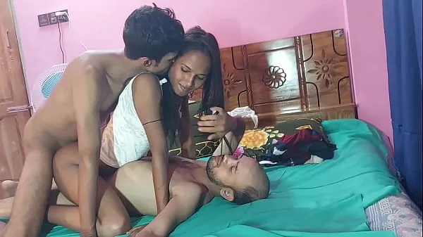 Nya Amateur slut suck and fuck Two cock with cumshot, 3some deshi sex ,,, Hanif and Popy khatun and Manik Mia energivideor