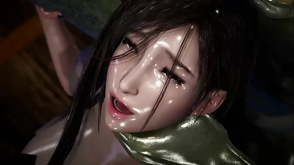 New Tifa gets her tight pussy stretched by a massive Orc Cock energi videoer