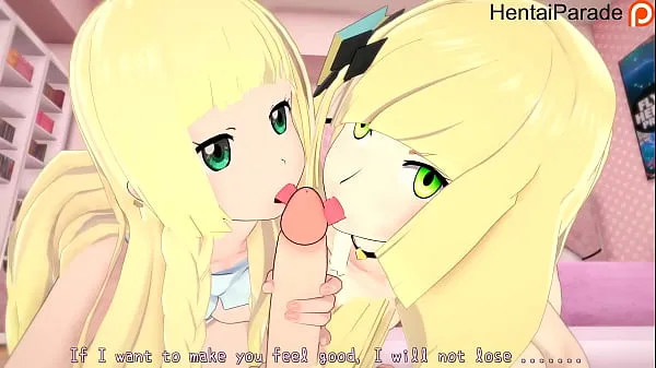مقاطع فيديو جديدة للطاقة Threesome Lilie x Lusamine Pokemon Hentai Uncensored