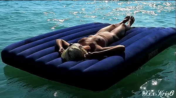 مقاطع فيديو جديدة للطاقة I spied on a nudist beach how a naked girl with big tits floats on a mattress and motion