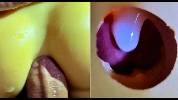 Video tenaga Filling your ass with hot cum! A huge dick cums in a tight ass! Anal orgasm baharu