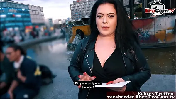 New German chubby Fat Girl picked up at real Street casting energy Videos