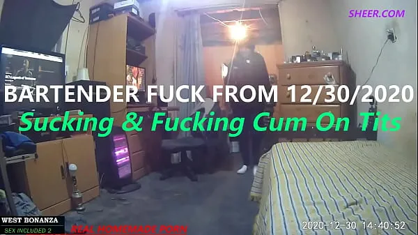 Nieuwe Bartender Fuck From 12/30/2020 - Suck & Fuck cum On Tits energievideo's