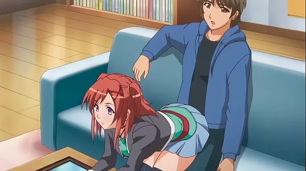 Nya step Brother gets a boner when step Sister sits on him - Hentai [Subtitled energivideor