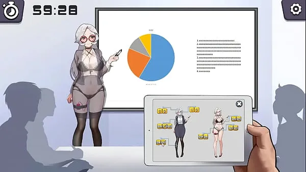새로운 Silver haired lady hentai using a vibrator in a public lecture new hentai gameplay 에너지 동영상