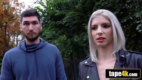New Dumb Blonde Hungarian Cuckolds Her Jealous Boyfriend For Cash energy Videos