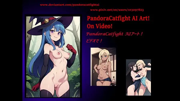 مقاطع فيديو جديدة للطاقة PandoraCatfight AI! Art by AI! Nude fight! Sexy Girls in action! Fight! Battle! Milky! Lots of awesome catfight art made with AI